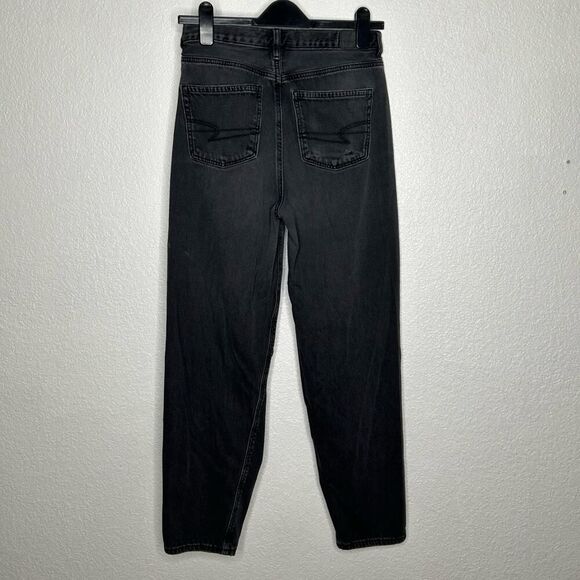 Womans Black Relaxed  Mom Jeans Size 4 - Picture 7 of 7